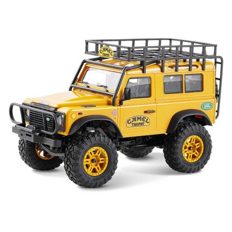 Coche Land Rover 1/24 Defender 90 RTR Amarillo FMS