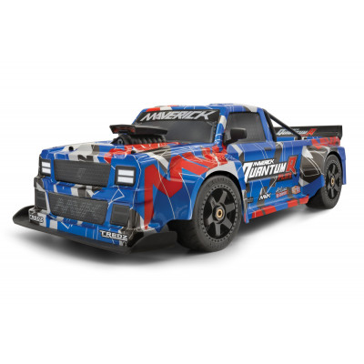 Coche QuantumR Flux 4S 1/8 4WD Race Truck - Blue/Red