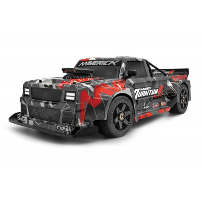 Coche QuantumR Flux 4S 1/8 4WD Race Truck - Grey/Red