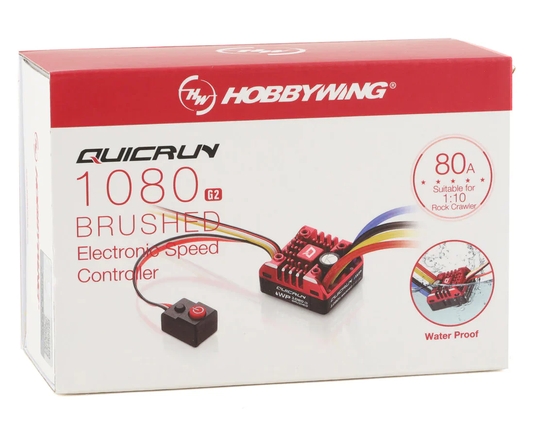 Hobbywing QuicRun WP 1080 G2 Crawler Brushed 80A