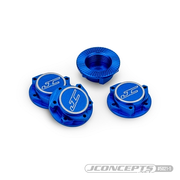 Tuerca de rueda Punisher "Clutch" de 17 mm JConcepts (Azul)