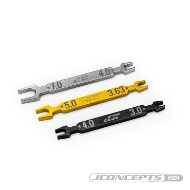 Juego de llaves combinadas abiertas JConcepts 3piezas