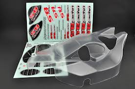 Carroceria transparente con pegatinas. Hyper 8.5