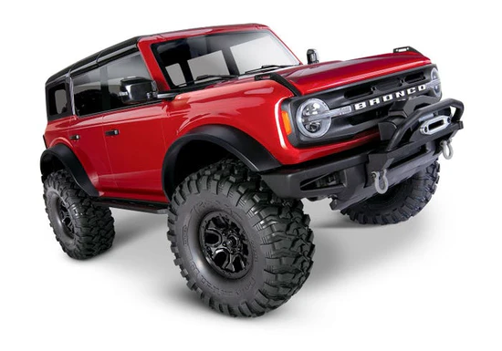 Coche TRX-4 2021 Ford Bronco 1/10 Escala Trail Crawler Rojo