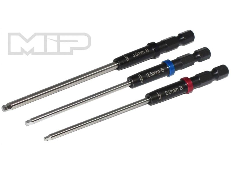 Juego de llaves hexagonales de bola MIP Speed ​​Tip™ de 2.ª generación, métricas (3), 2,0 mm, 2,5 mm y 3,0 mm