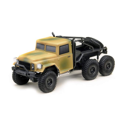 Coche Micro Crawler 1/18 " 6x6 US Trial Truck " Camouflage RTR