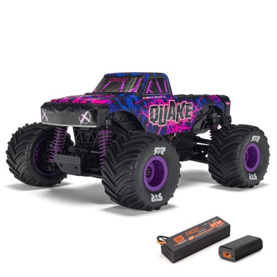 Coche QUAKE GROM 4X4 RTR  1/16 Brushed Monster Truck (Battery & Charger Included) Purple