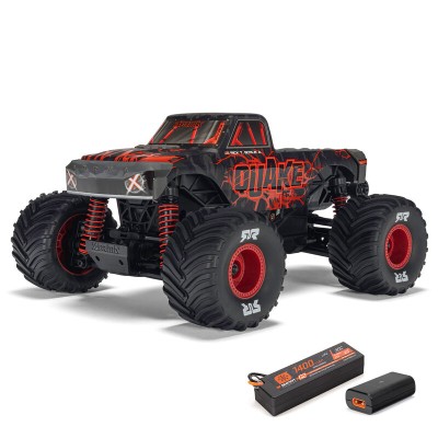 COCHE 1/16 QUAKE GROM 4X4 RTR Brushed Monster Truck (Battery & Charger Included) Red (BLACK FRIDAY)