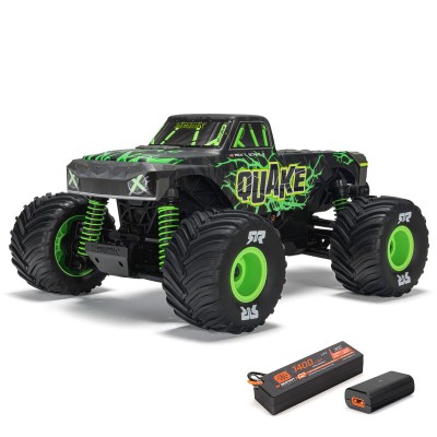 COCHE 1-16 QUAKE GROM 4X4 RTR Brushed Monster Truck (Battery & Charger Included) Green (BLACK FRIDAY)