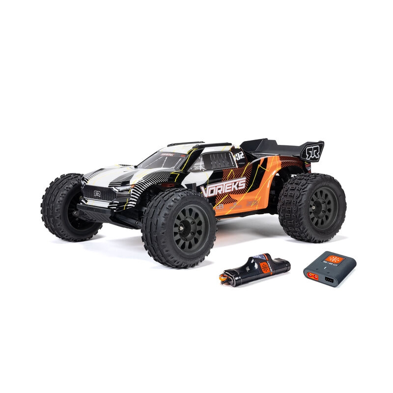 Arrma 1/10 VORTEKS MEGA 550 2WD Stadium Truck RTR, Naranja