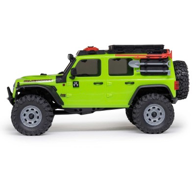Coche SCX30 Jeep Wrangler 1/30 JLU 4X4 RTR Brushed Rock Crawler (Battery & Charger Included) Green