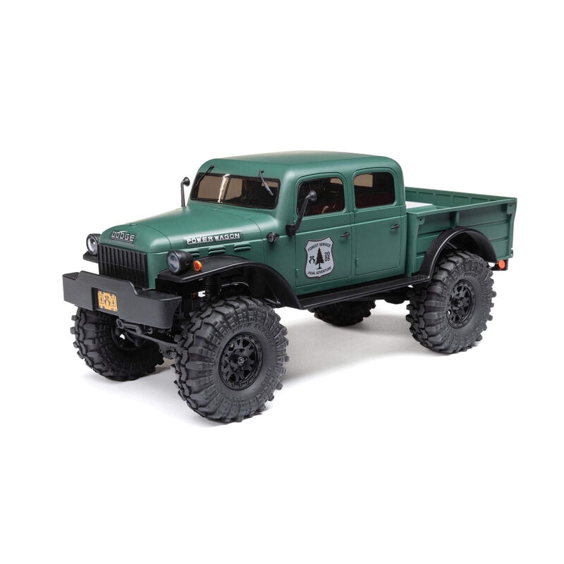 Coche AXIAL SCX24 Dodge Power Wagon 1/24 4WD Rock Crawler Brushed RTR, Verde