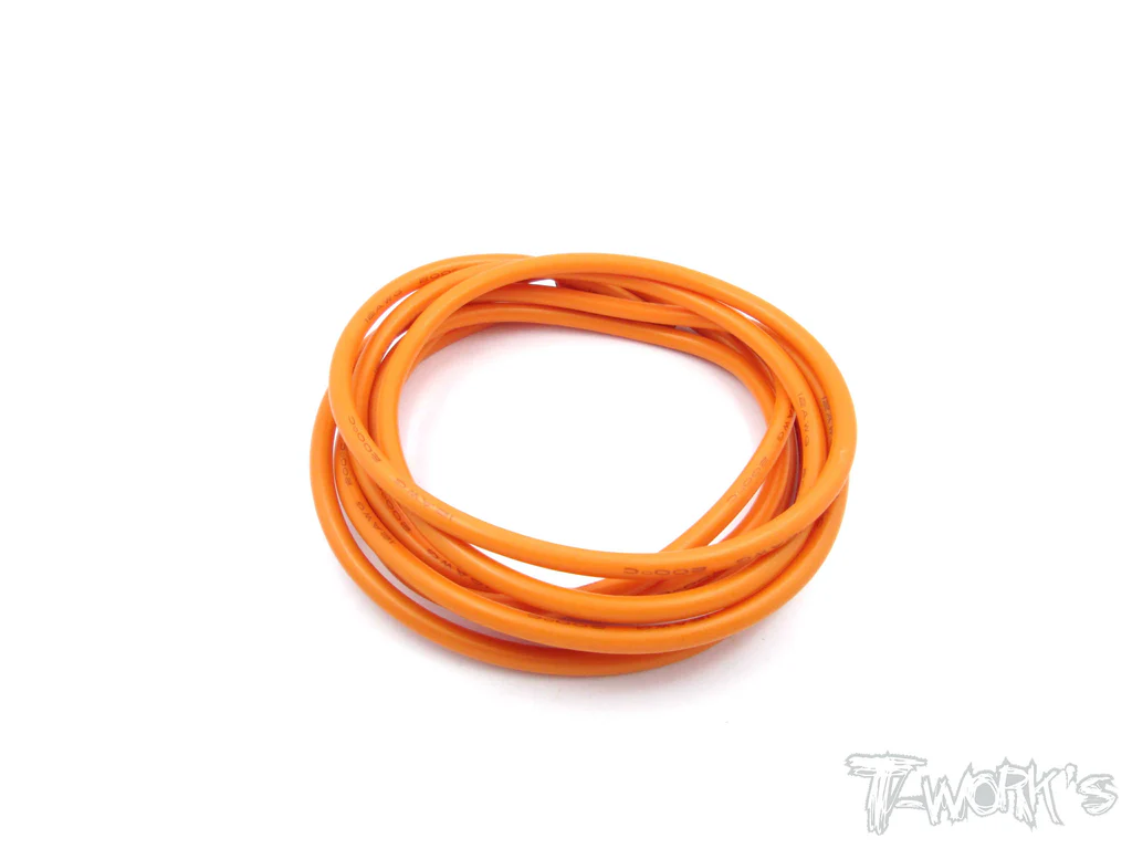 Cable De Silicona Calibre 12 2M Naranja