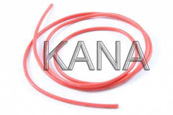 Cable de silicona color rojo 12 swq (100cm). Etronik
