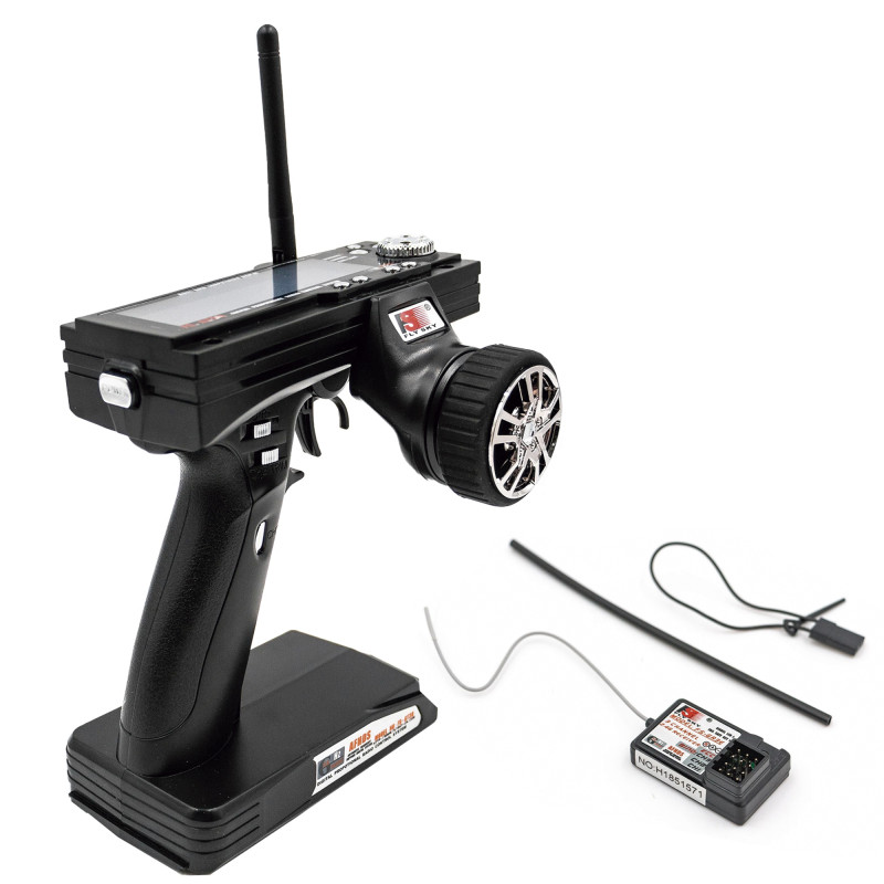 Emisora GT3B 3CH Con Receptor GR3E (3CH AFHDS) LCD FLYSKY