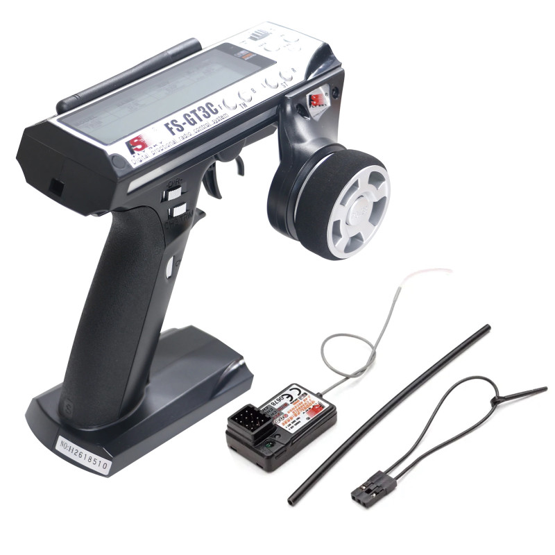 Emisora GT3C 3CH Con Receptor (3CH AFHDS) LCD + PACK BAT FLYSKY