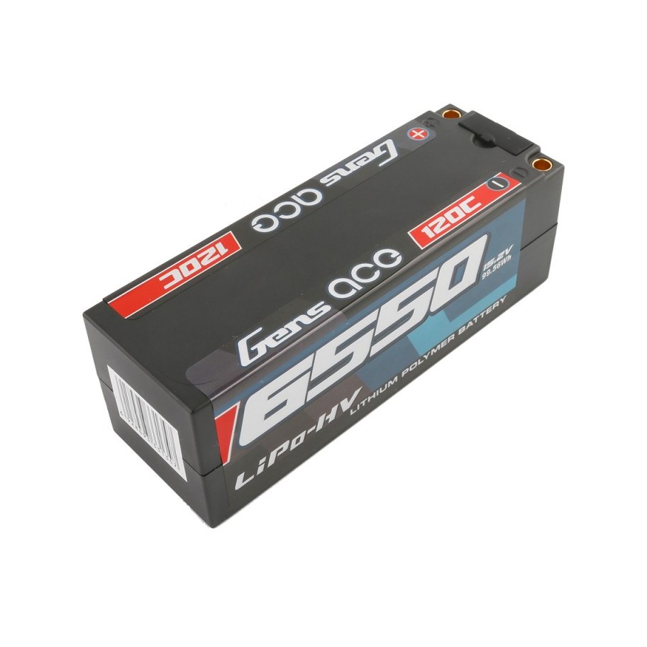 Bateria Gens Ace 6550mAh 15.2V 120C (LiPo) (Banana 5mm)