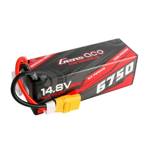 Bateria Gens Ace 6750mah 14.8v 60c 4S1P Con Conector XT90