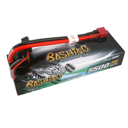 Bateria GENS ACE G-TECH 5500 mAh 7.4V 60C 2S1P WITH T-DEAN BASHING SERIES - GEA552S60D24GT (SUSTITUYE A GEA55002S60D24)
