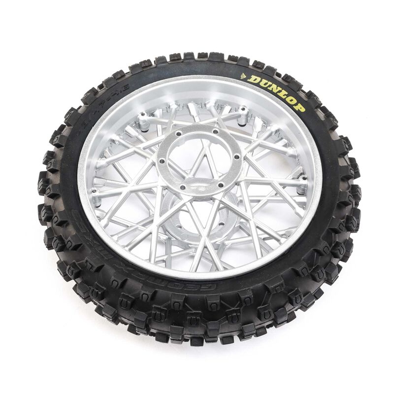 Rueda Dunlop MX53 Neumático Trasero, Cromado Promoto-MX