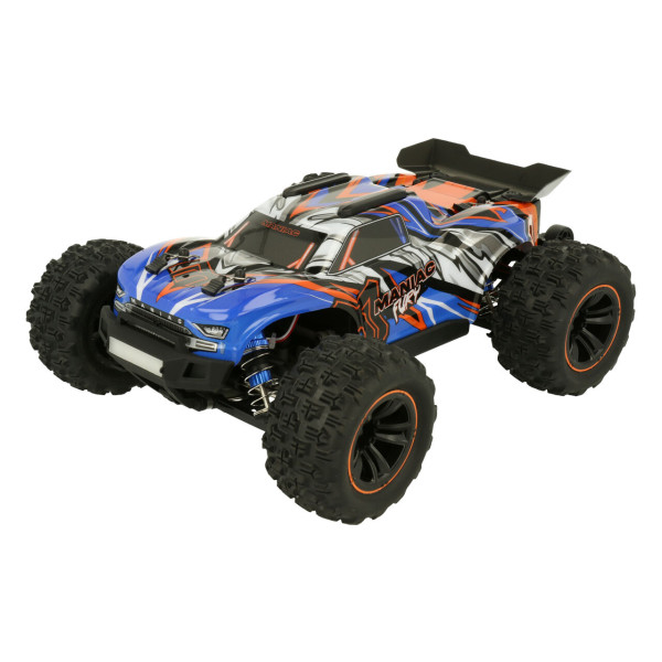 Coche MANIAC Hyper GO Fury Brushed Truggy 1/16 azul/naranja