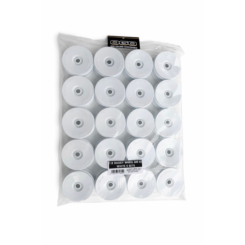 Llanta OGO 1/8 Buggy 5 Sets ( 20 llantas)Blanca