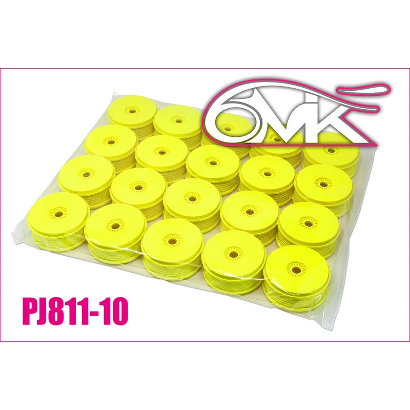 Llantas 6MIK Mega (10 unid) Buggy 1/8 Amarilla