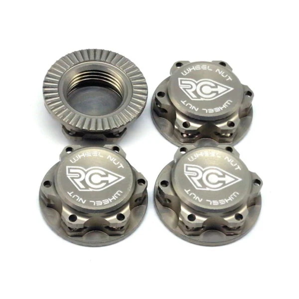 Tuercas De Ruedas 17mm Aluminio RC PROJECT (Gris)