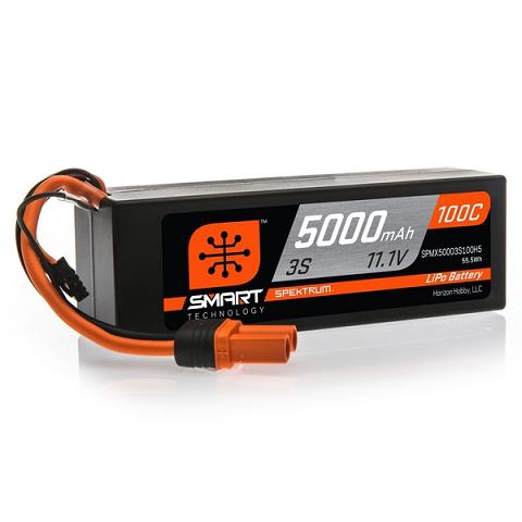 Bateria Spektrum 5000 MAH 3S 100C Smart Lipo 11.1v
