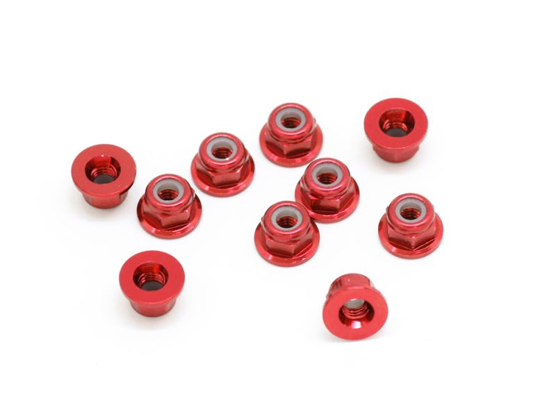 Tuercas Acero Roja Con Base 3MM Sworkz
