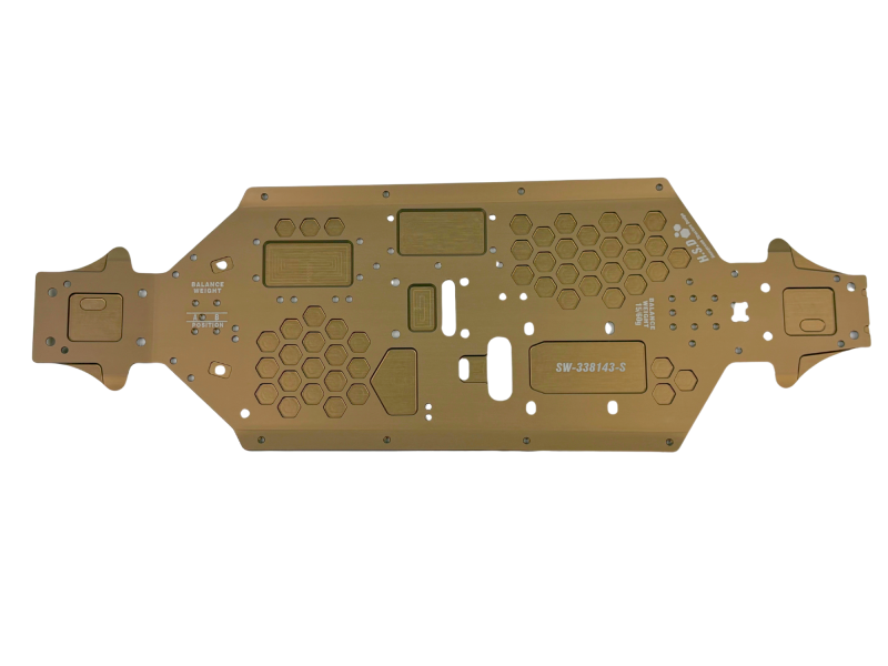 Chasis Aligerado AL7075 (Estandar)(EJE 112mm) S35-5 Nitro SWORKZ