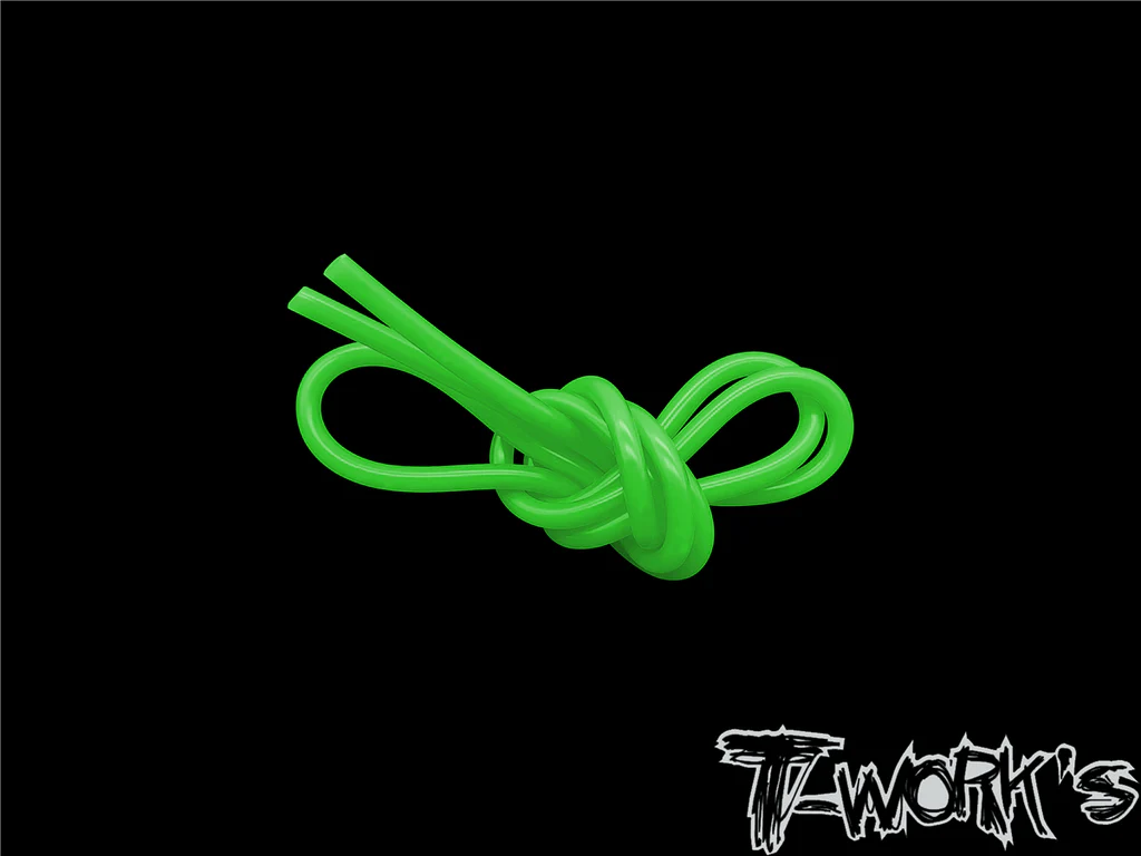 Tubo Silicona combustible Verde fluor (1m) T-Works