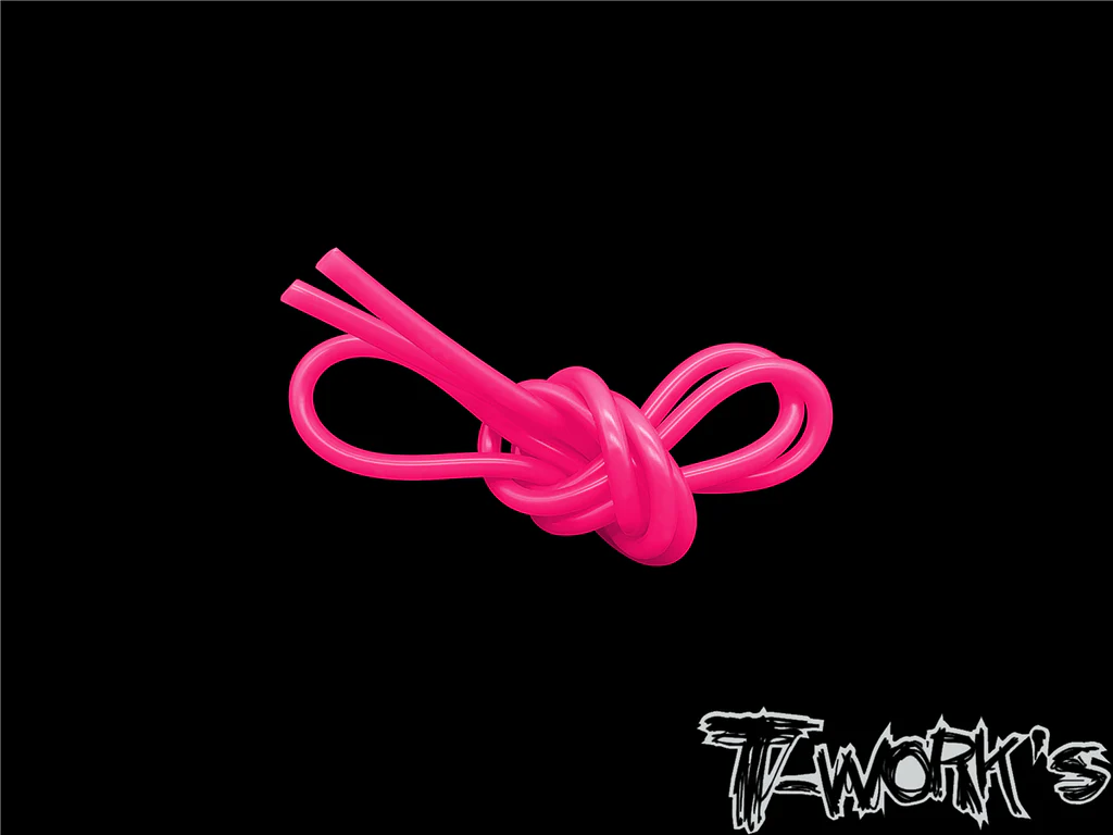 Tubo Silicona combustible Rosa fluor T-Works