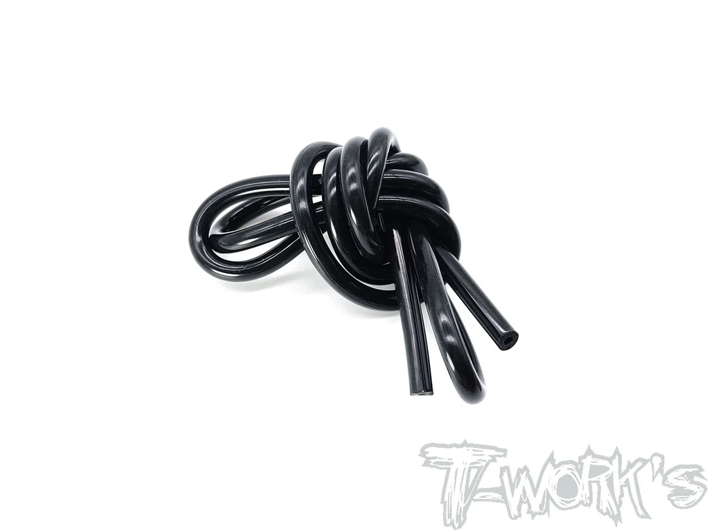 Tubo Silicona combustible Negro (1m) T-Works