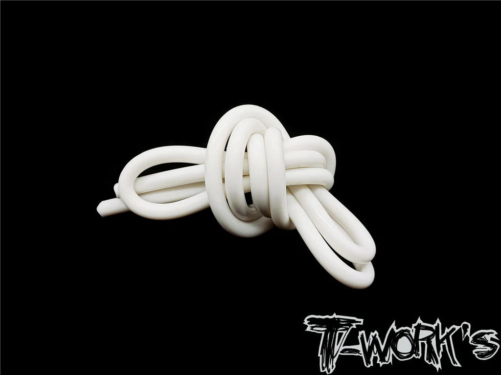 Tubo Silicona combustible Blanco (1m) T-Works