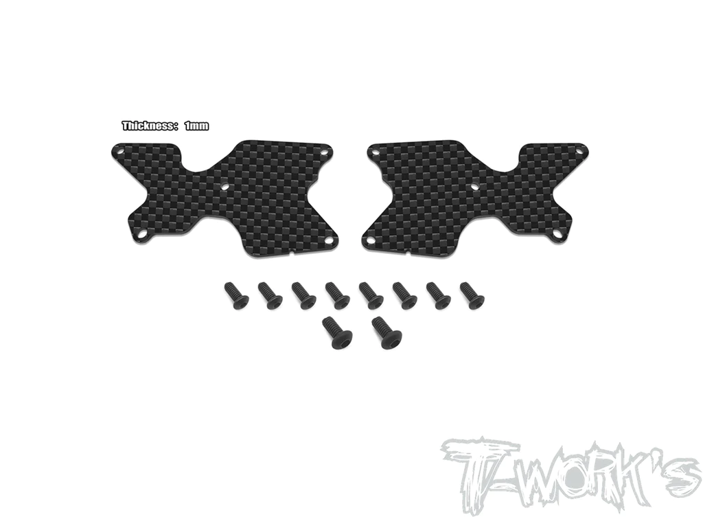 Placa Trapecio Trasero A Grafito T-Works 1mm Para Team Associated RC8 B4