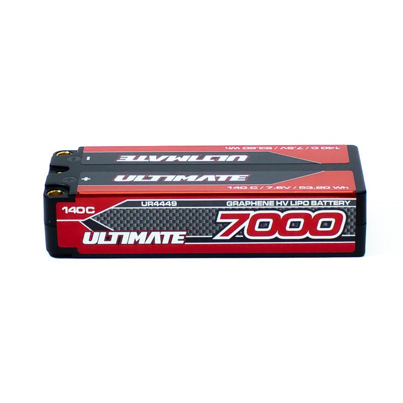 Bateria Ultimate GRAFENO HV LiPo MID-SHORTY 7.6v. 7000mAh 140C CONEXION 5mm