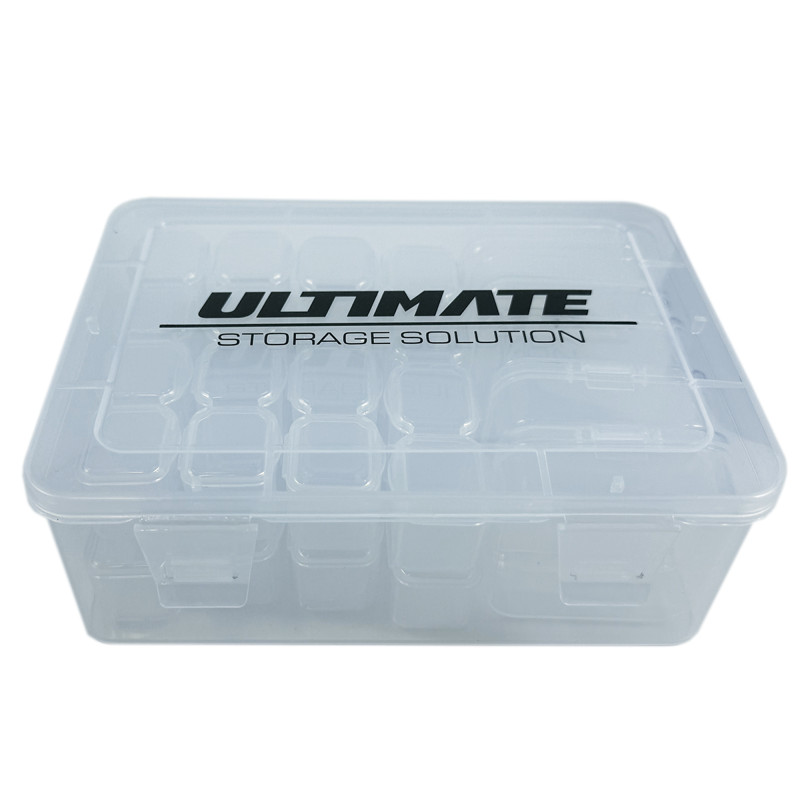 Caja Plastico Ultimate Con 5 Cajas Interiores Medianas + 32 Pequeñas