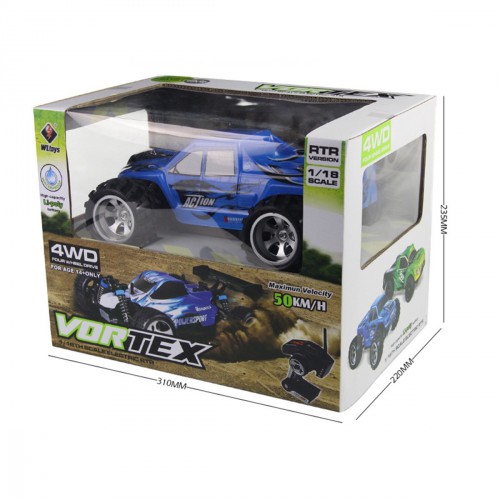 COCHE ELECTRICO RTR 1/18 MONSTER 4WD 2.4GHZ - A979